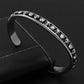 Bracelet bangle Têtes de mort, bijou en alliage plaqué argent