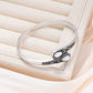 Bracelet bangle ouvert en pierre naturelle agate blanche