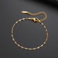 Bracelet Maille Lips, bijou en acier inoxydable doré