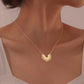Collier Soleil, bijou en acier inoxydable doré 750 (18 carats)