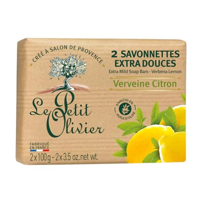 Le Petit Olivier - savon extra doux au parfum de citron (2 x 100 g)