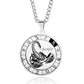 Collier Signe astrologique pour hommes, bijou en acier inoxydable argenté