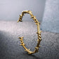 Bracelet punk Fils barbelés, bijou en alliage plaqué or