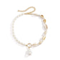 collier coquillages et perles blanches