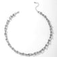 Collier Maillons en U, bijou en acier inoxydable argenté